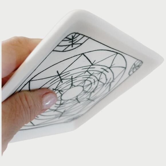 Akito Katsumura Handmade in Japan Bisque 5.75” Square Tray - Picture 4 of 6